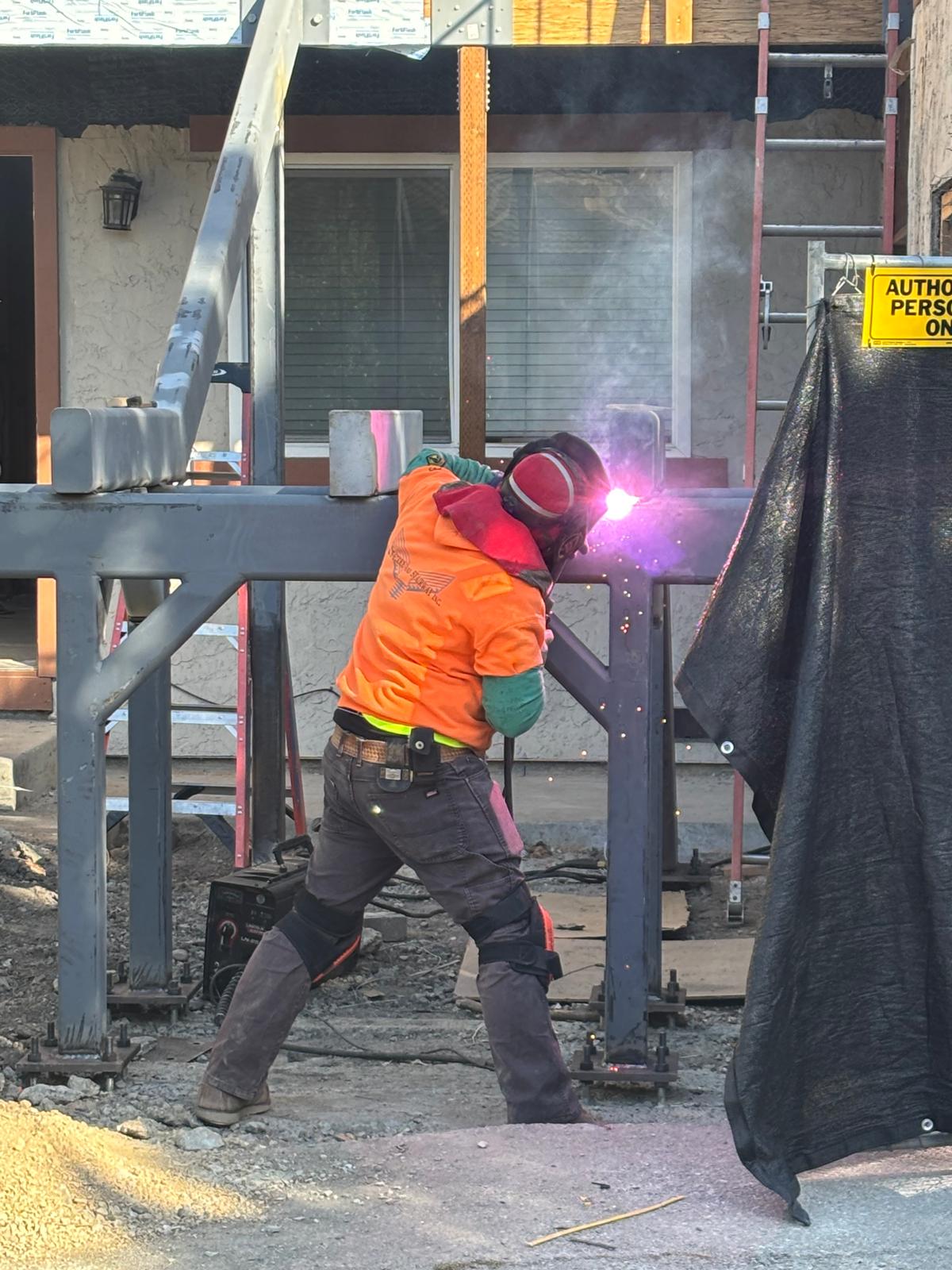 Structural steel installation Bay Area California