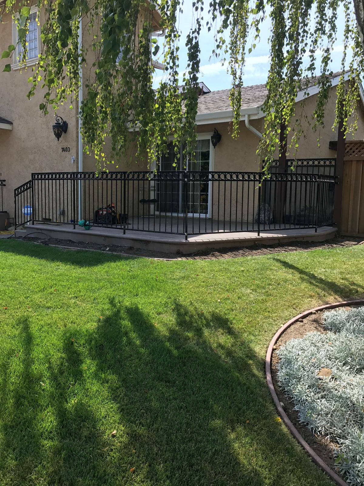 Residential steel railings custom fabrication