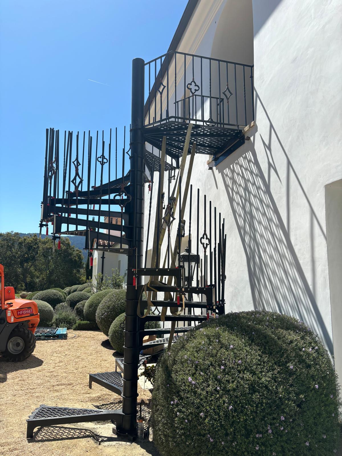 Commercial steel railing and stairs project